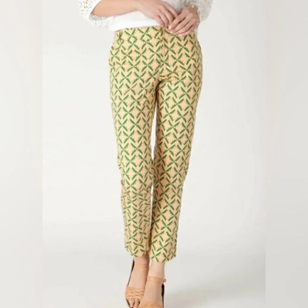 Anthropologie Charlotte Taylor Grasshopper Cotton Cropped Pant NWT